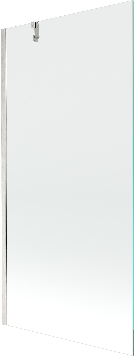 Mexen Next vana zástěna 1křídlá 90 x 150 cm, transparentní, kartáčovaný nik