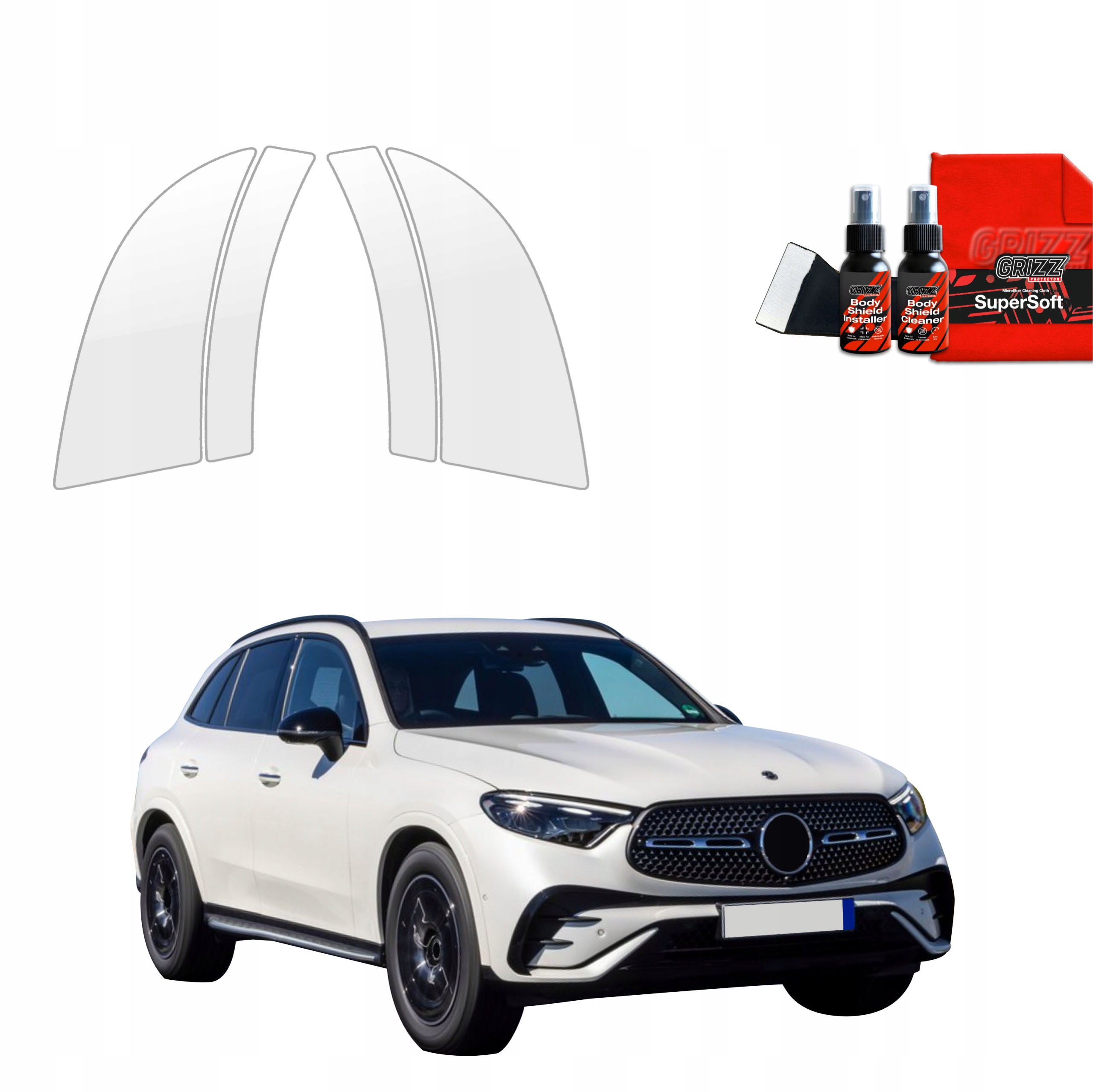 4v1 Fólie Ppf dýha na podběhy kol pro Mercedes-Benz Glc C254 (2023-2025)