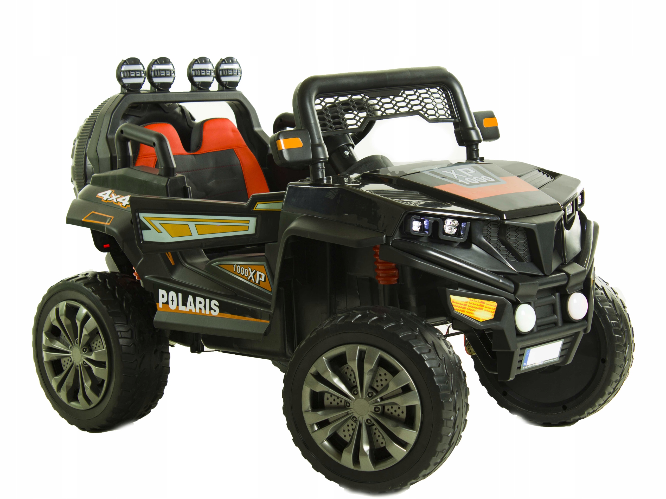 Auto na akumulator Jeep Buggy Skóra+Eva+Pilot 4x4 Długość pojazdu 115 cm