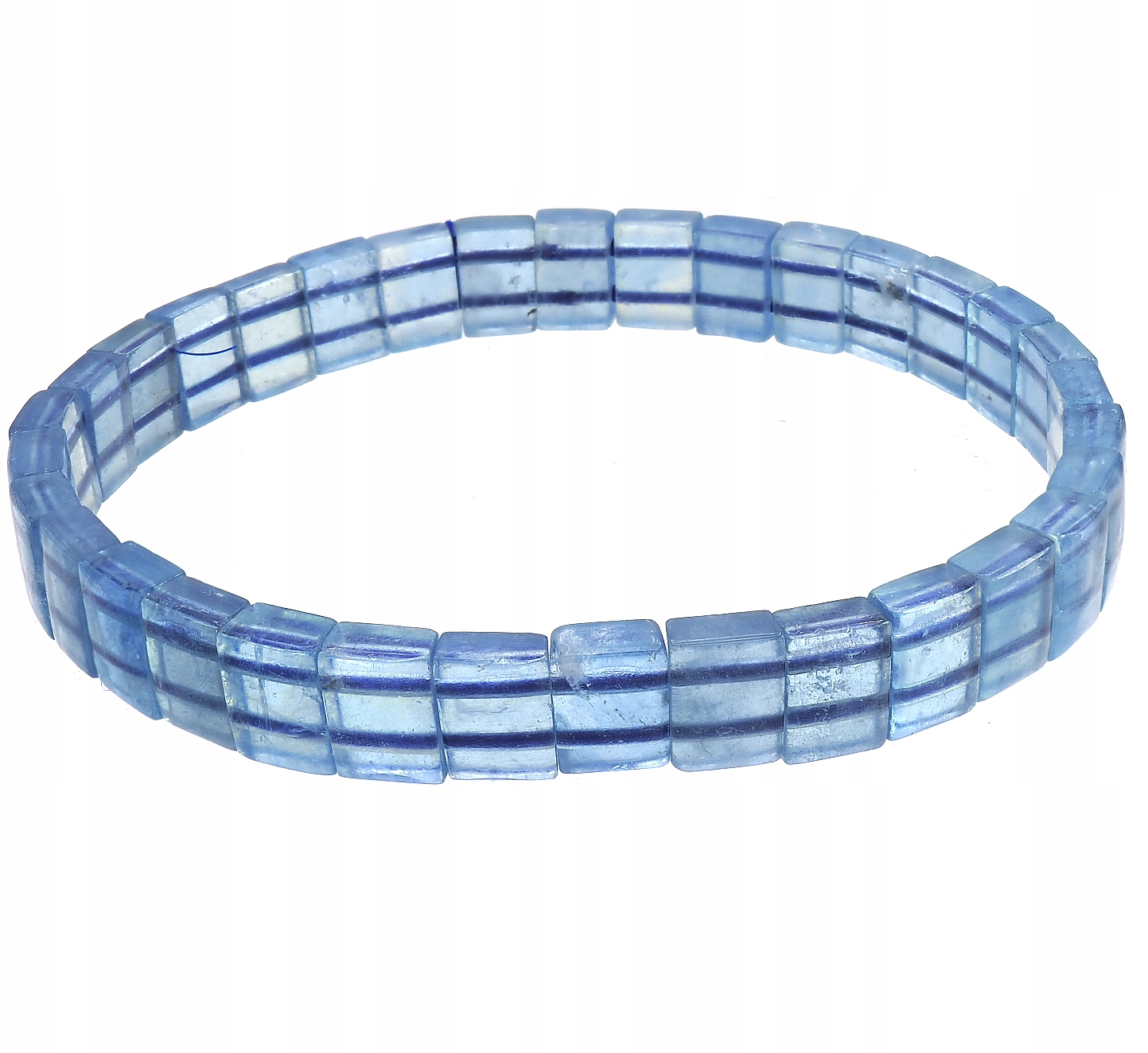 Akvamarínový přírodní náramek s úžasným certifikátem