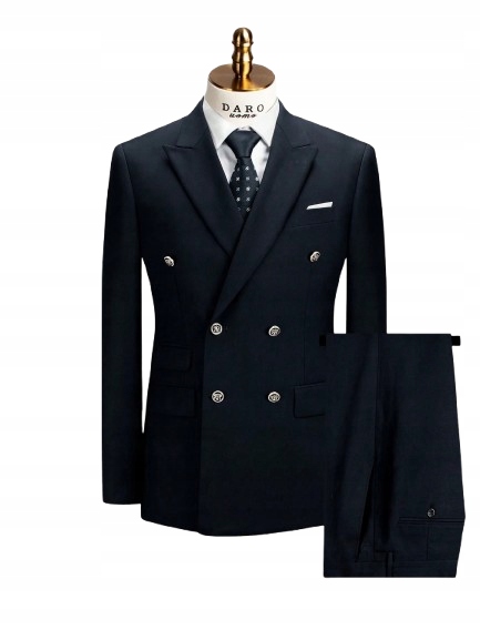 Shein Černý Pánský Oblek Slim Sako A Kalhoty 1HH