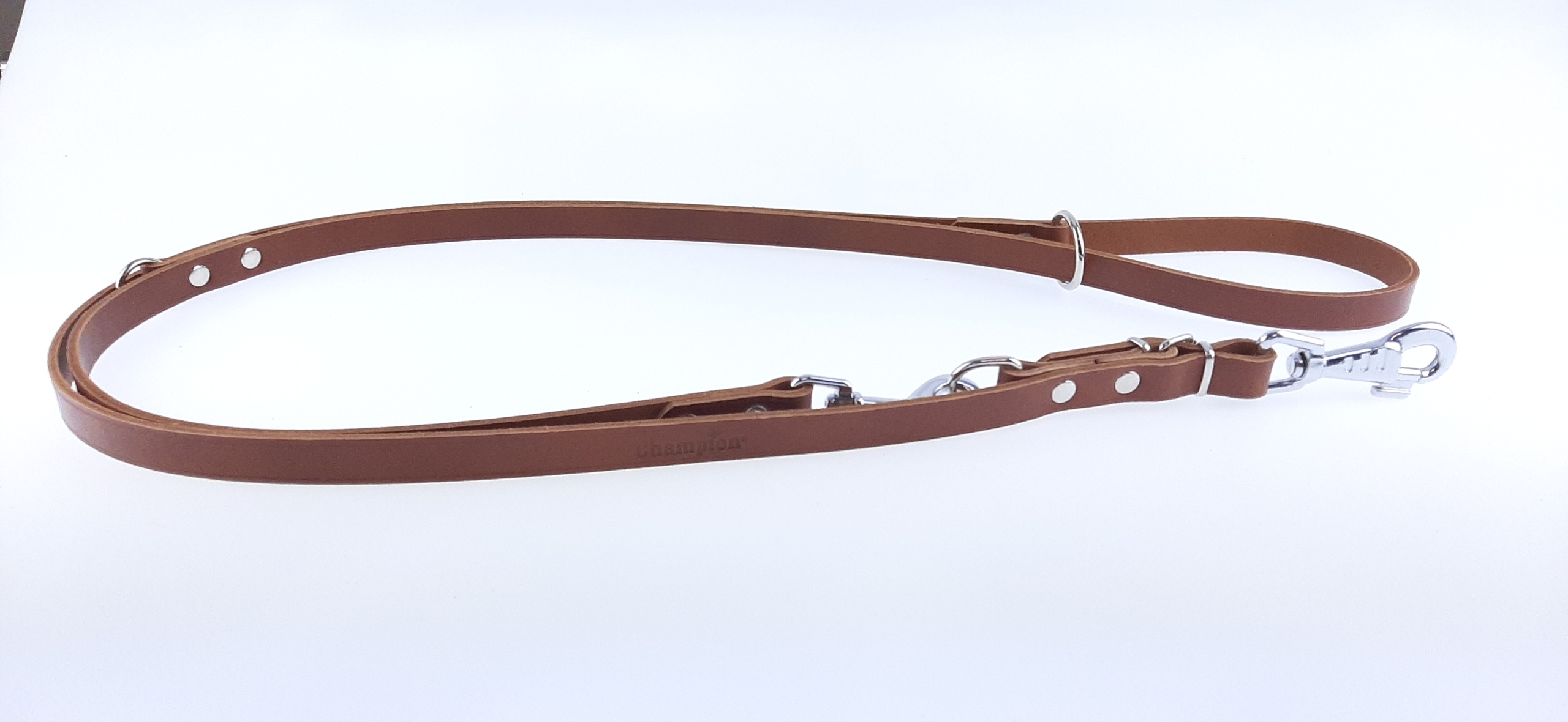 

Smycz reg. Champion skóra 2,4 m/ 1,8 cm. Brąz