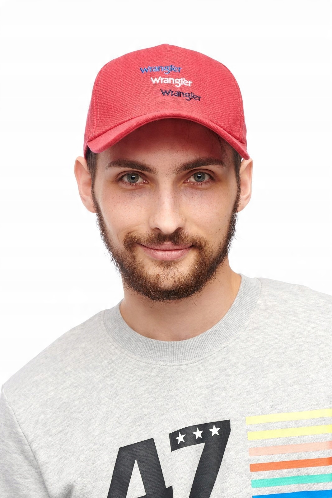 

Wrangler Triple Logo Cap Red W0U7U5X47