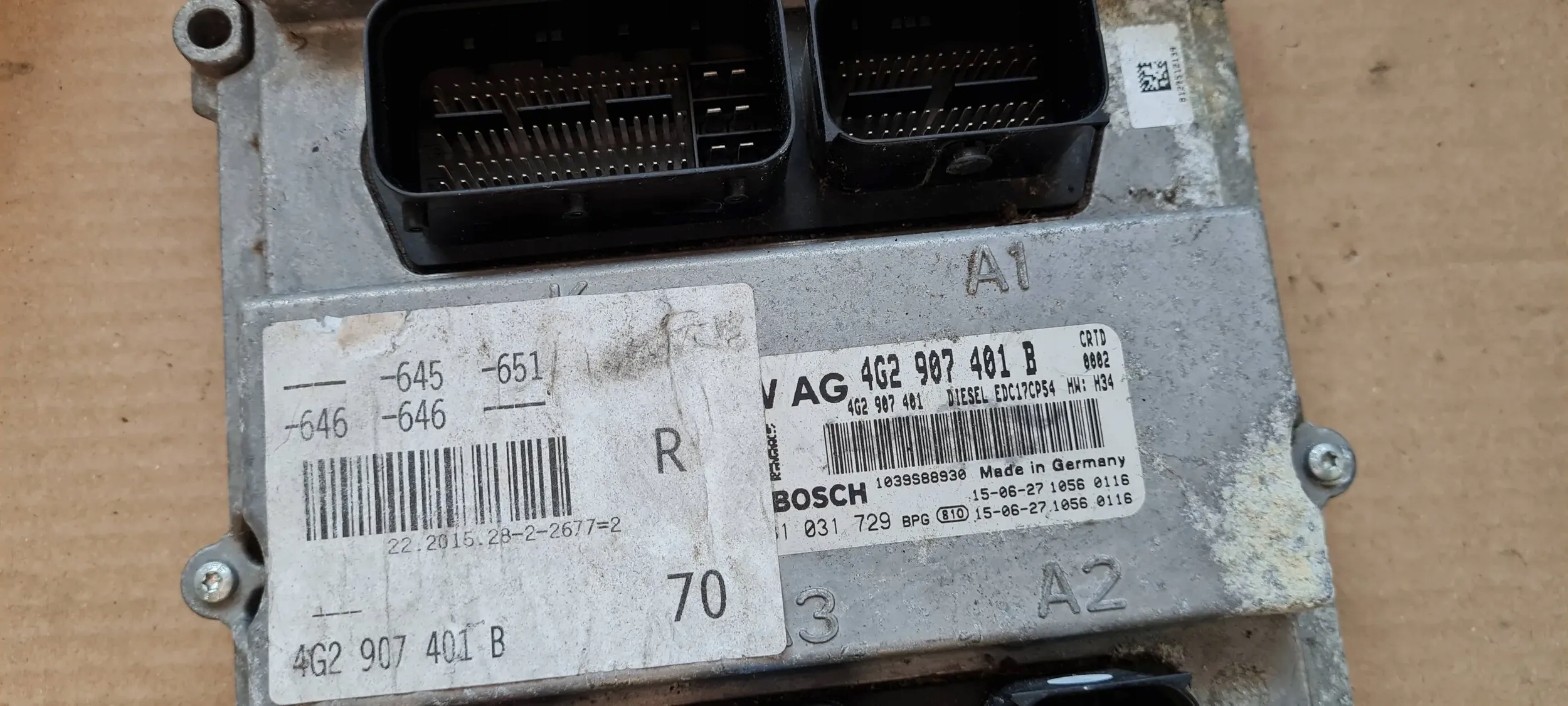 A6 C7 4G LIFT computer control unit of the engine 3.0 TDI CRT 4G2907401B