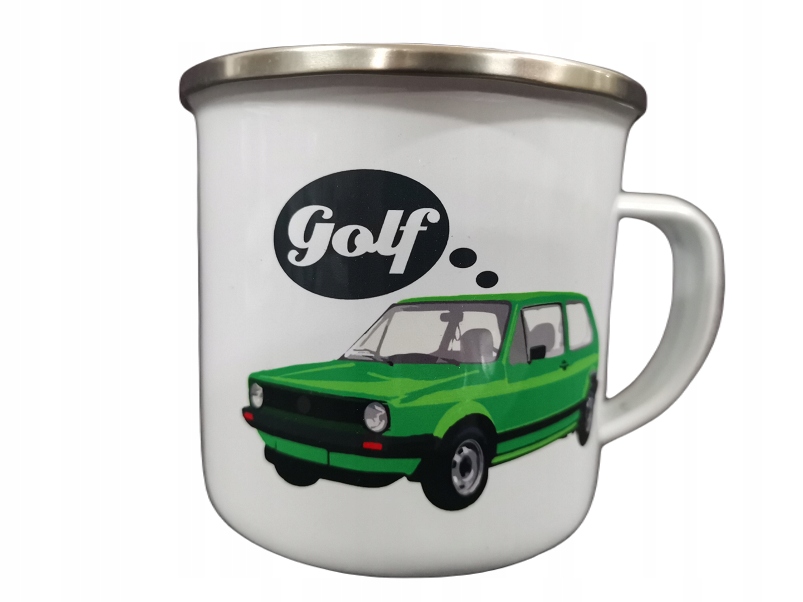 

Vw Volkswagen Golf kubek emaliowany Prl