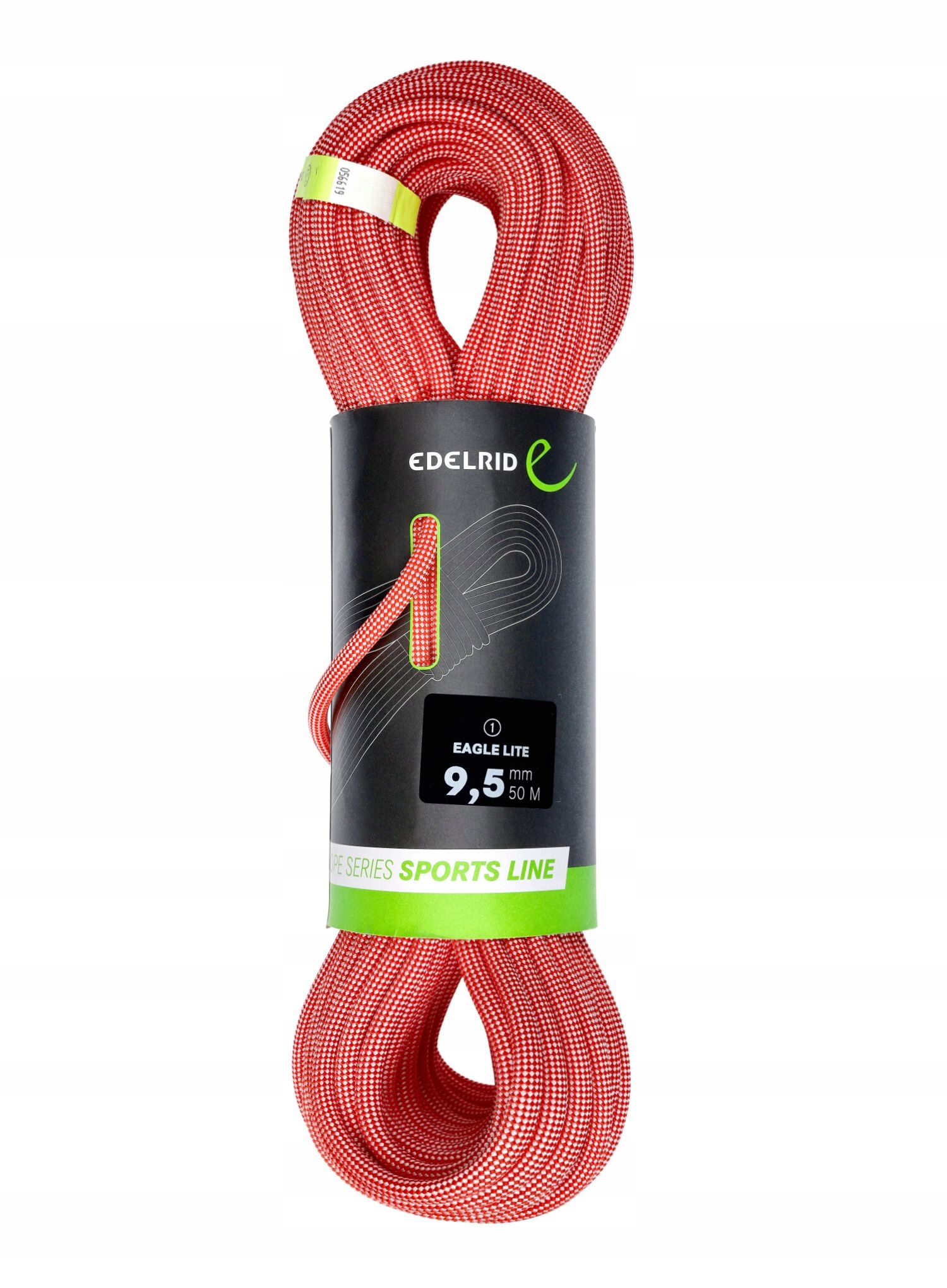 Lezecké lano Edelrid Eagle Lite 9,5 mm 50 m červená barva