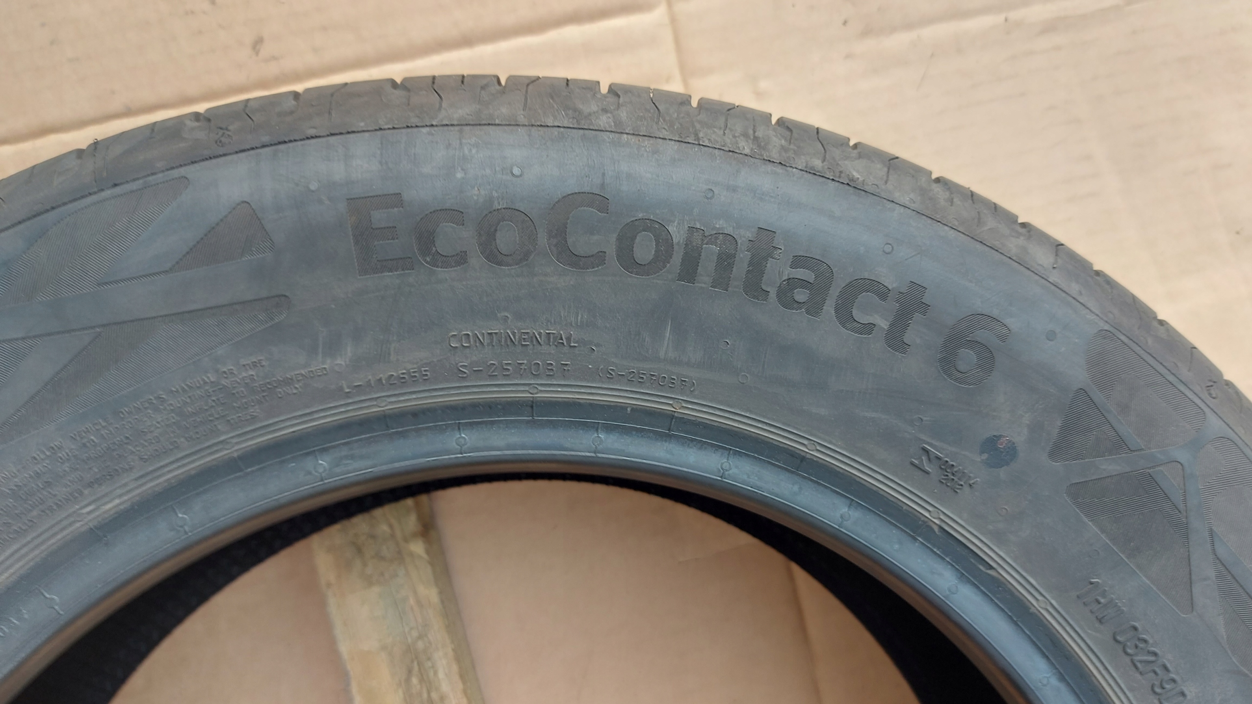 CONTINENTAL ECOCONTACT 6 185/65R15 tyres summer 6mm