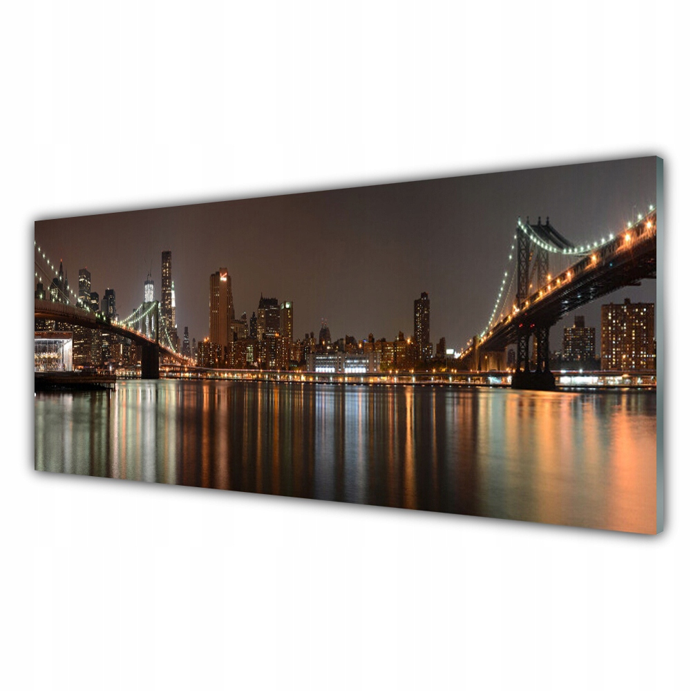 

Fotoobraz akryl 125x50 Miasto Mosty Architektura