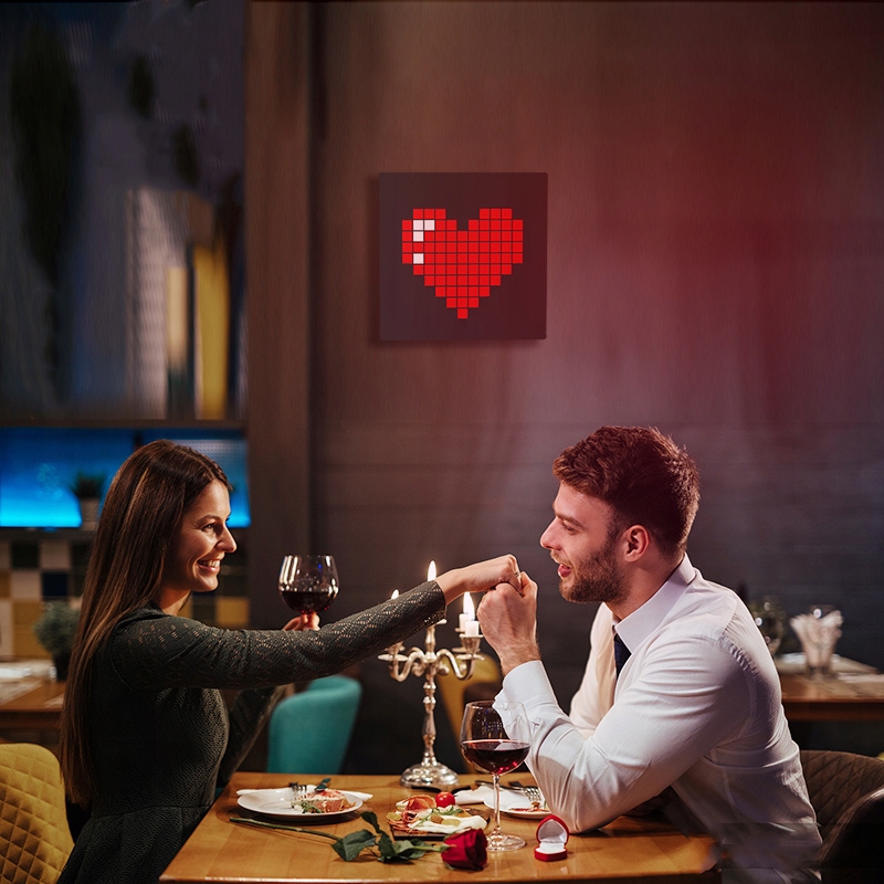 WYŚWIETLACZ LED PIXEL ART PROGRAMOWALNY PANEL LED NA APP STEROWANIEM DIY Kod producenta LED PIXEL