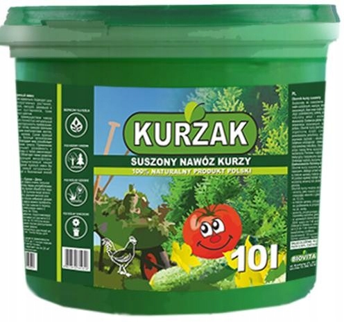 

Kurzak Suszony Naturalny Nawóz Obornik Kurzy 10L