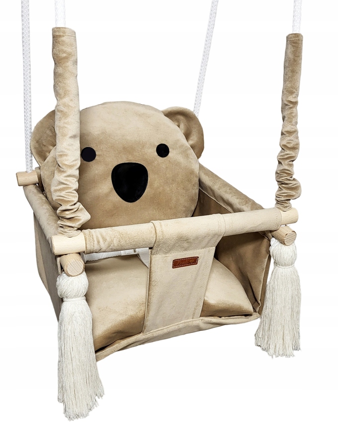 

Huśtawka Dla Dziecka Miś Koala Beż Pasy Bezp
