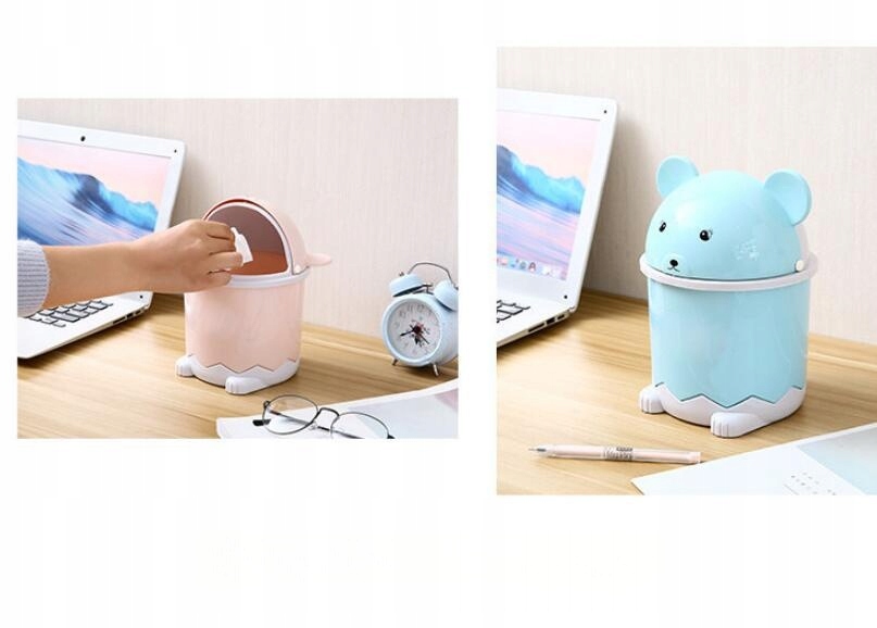 KOSZ NA ŚMIECI SAMOCHODY BIUROWE 3 SZT Pojemność 1 l