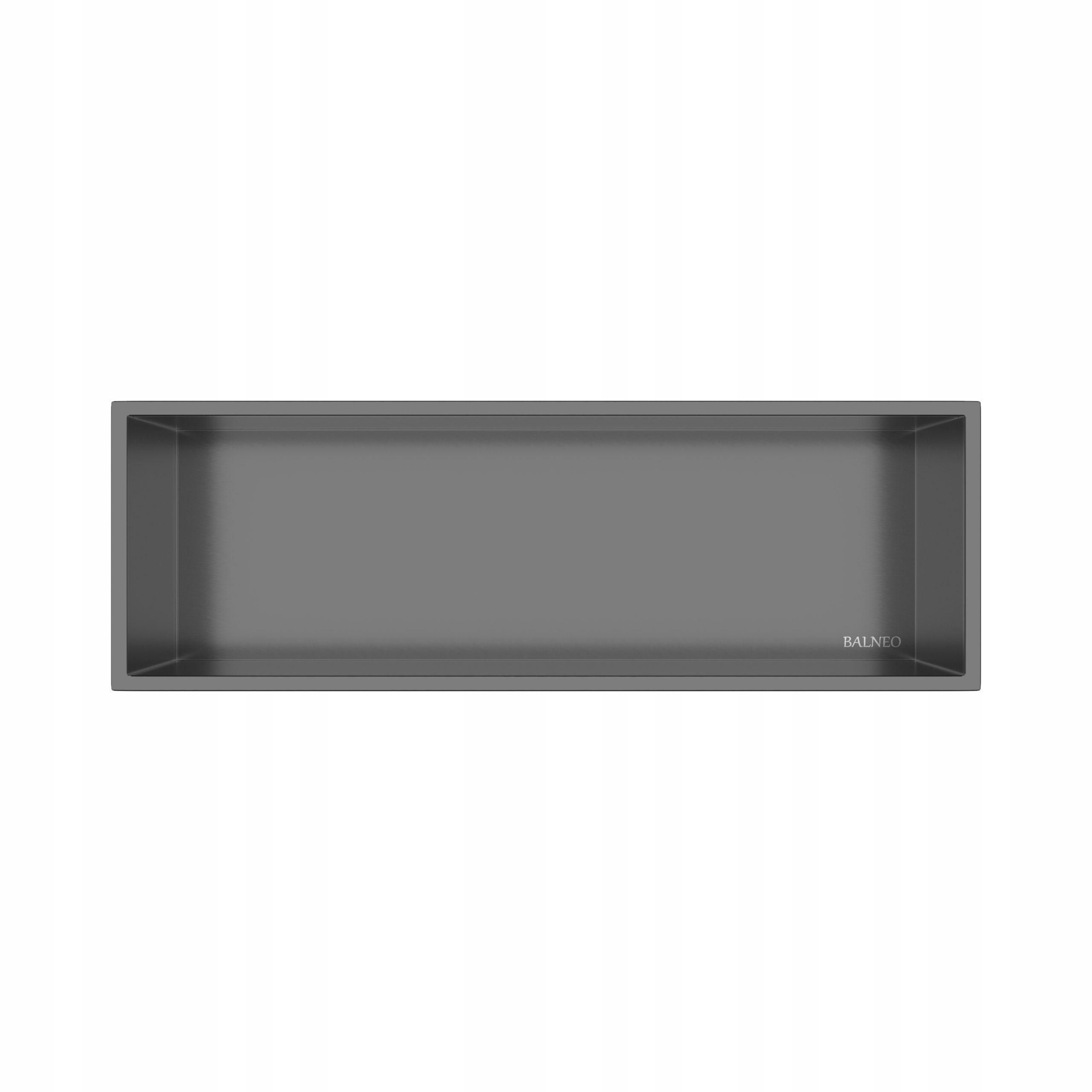 Wall-box One Gun Metal Výklenková polica z nehrdzavejúcej ocele 60x20x10 cm