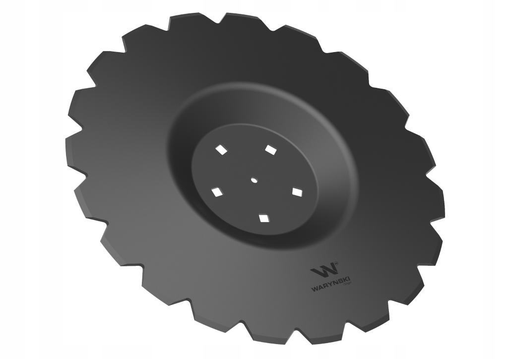 Talerz uzębiony Z-20 fi 510 mocowanie 5/116 przetłoczony grubość 4 mm stal