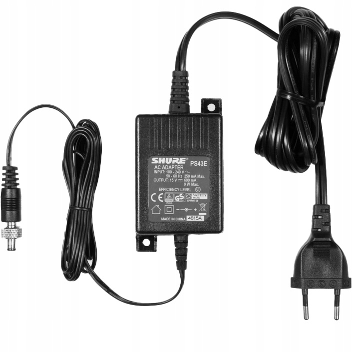 Sieťový napájací zdroj Shure PS43E pre Shure Glx-d 15 V DC