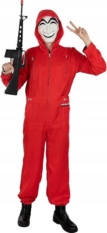 Kostium przebranie Dom z papieru dla dorosłych karnawał halloween