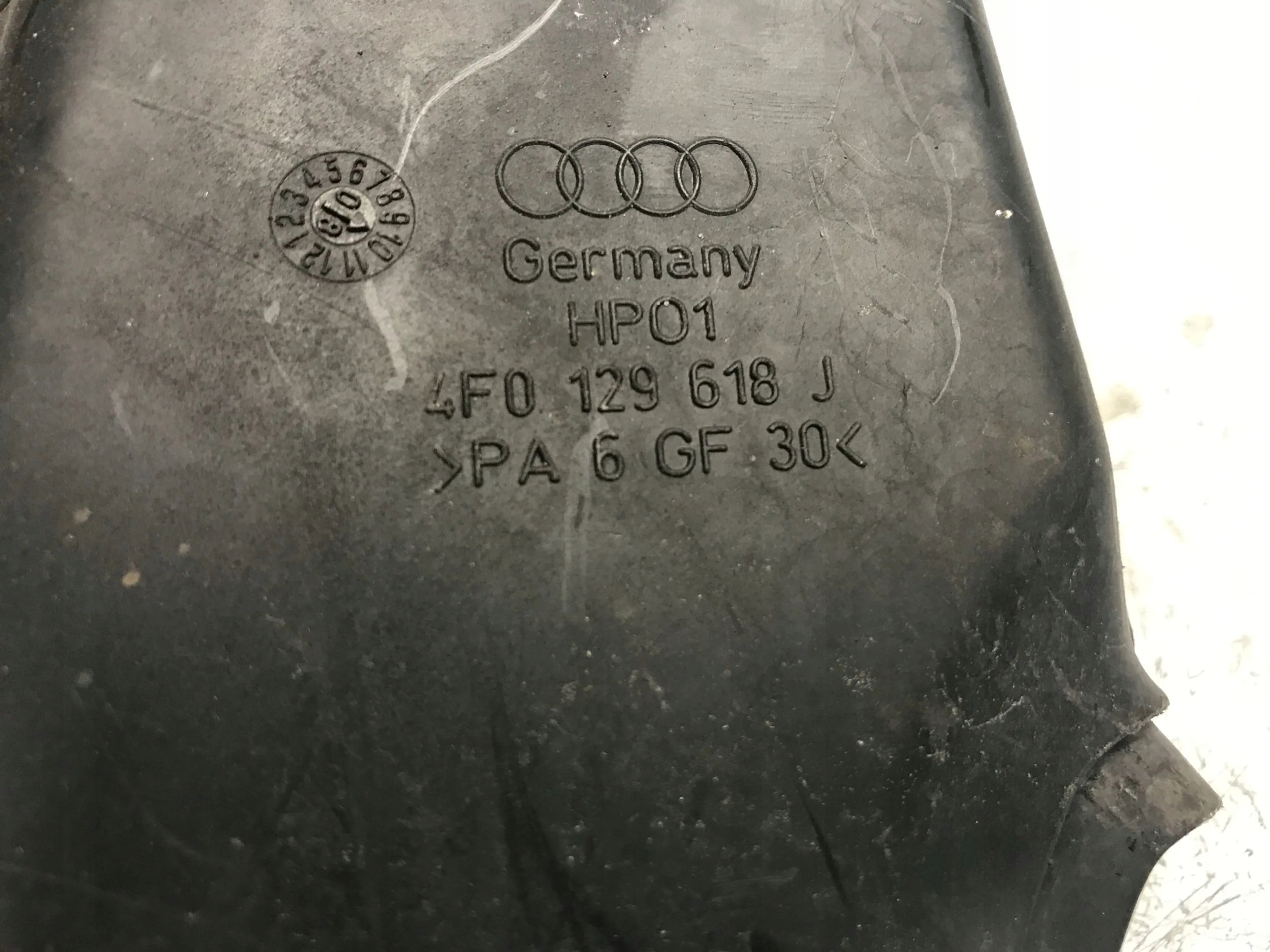 air hose AUDI A6 C6 4F0129618J