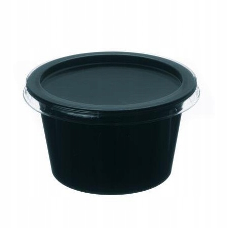 

Pojemniki Do Sosu 80ml Dip Czarne Z Wieczkiem 100s