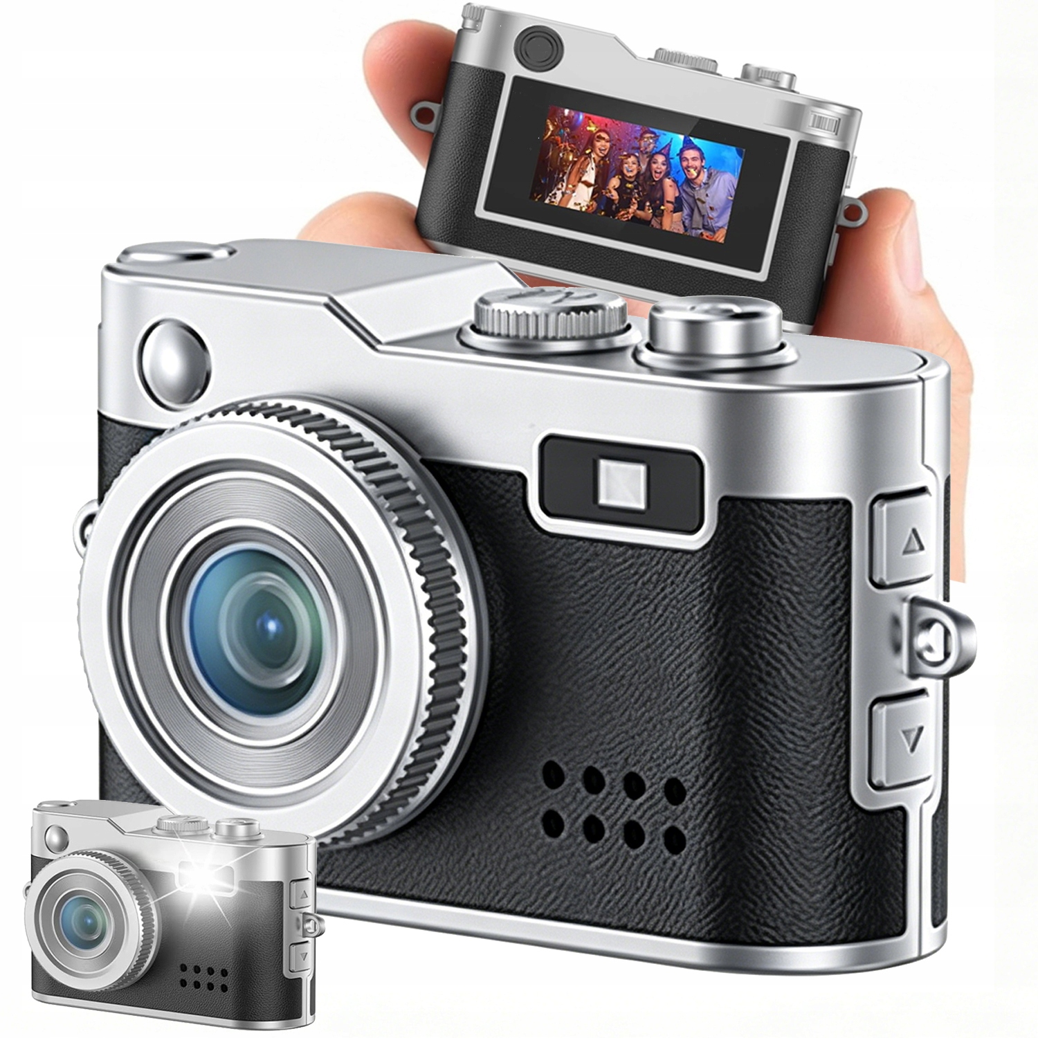 Mini Aparat Fotograficzny Hd 1080P Z Ekranem LCD Brelok Usb-c