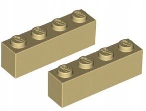 

Lego Klocek 1x4 Beżowy/Tan (3010/4113916) x2