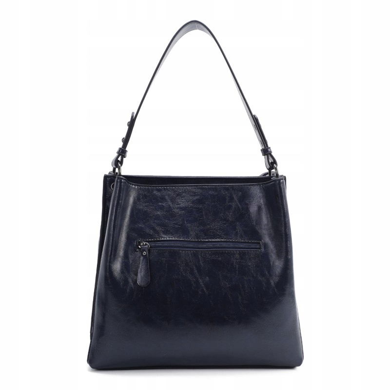 PIĘKNA, KLASYCZNA GRANATOWA TOREBKA Kod producenta 009-35