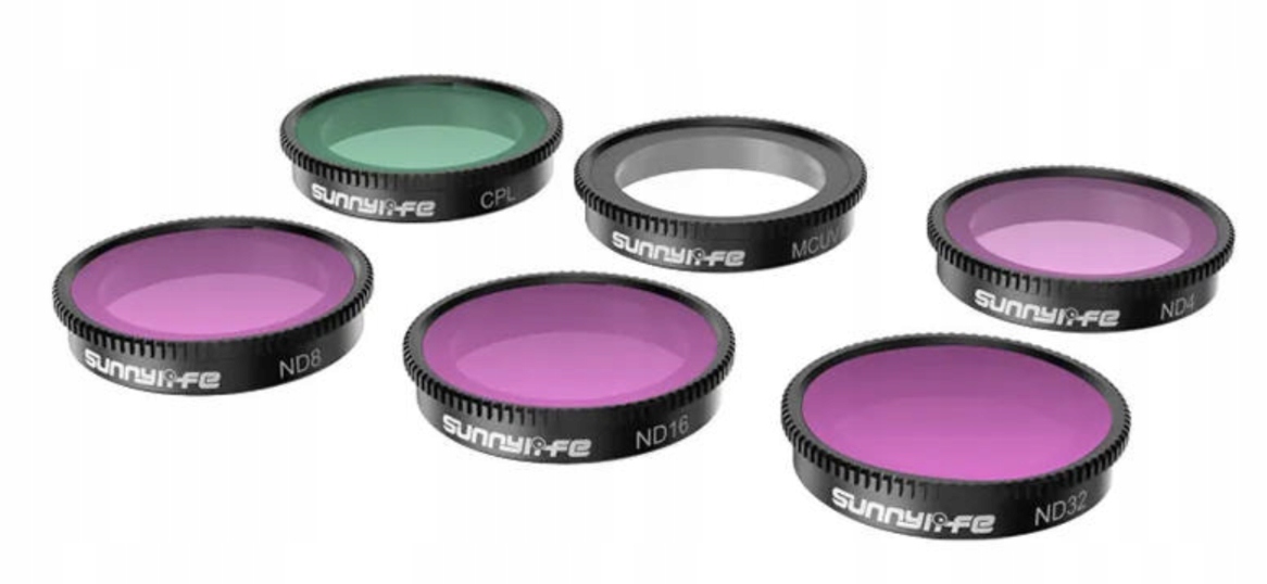 Sada 6 filtrů MCUV+CPL+ND4+ND8+ND16+ND32 Sunnylife pro Insta360 Go 3 2