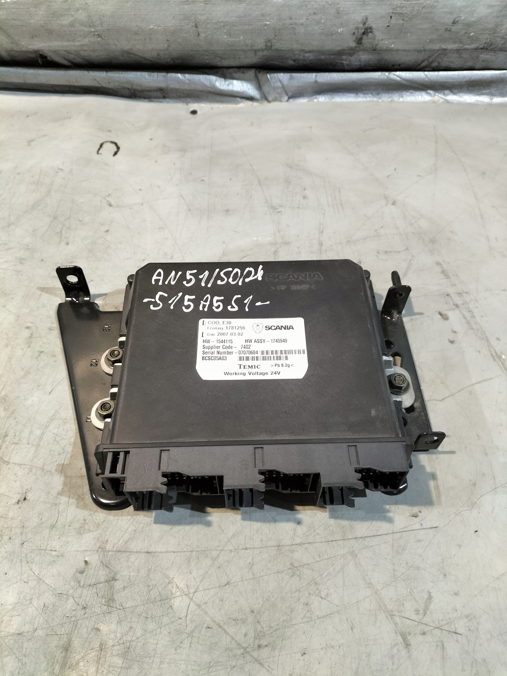 control unit COO, E30 Temic Scania R