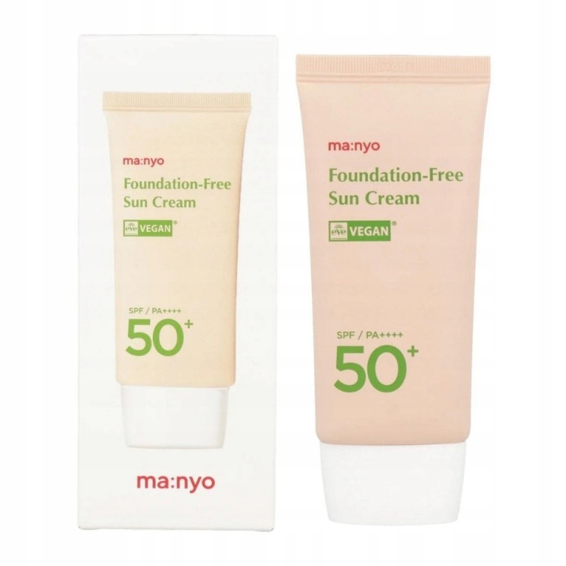 Krém na obličej s filtrem Sluneční Manyo Foundanation Free Spf 50+ 50 ml
