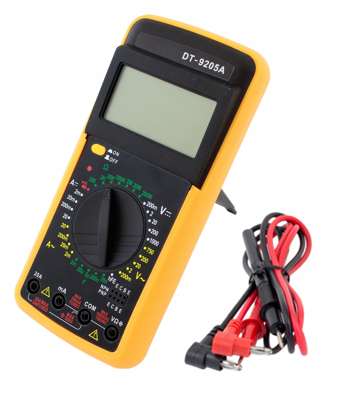 

Cyfrowy Multimetr Miernik Prądu LCD DT9205A