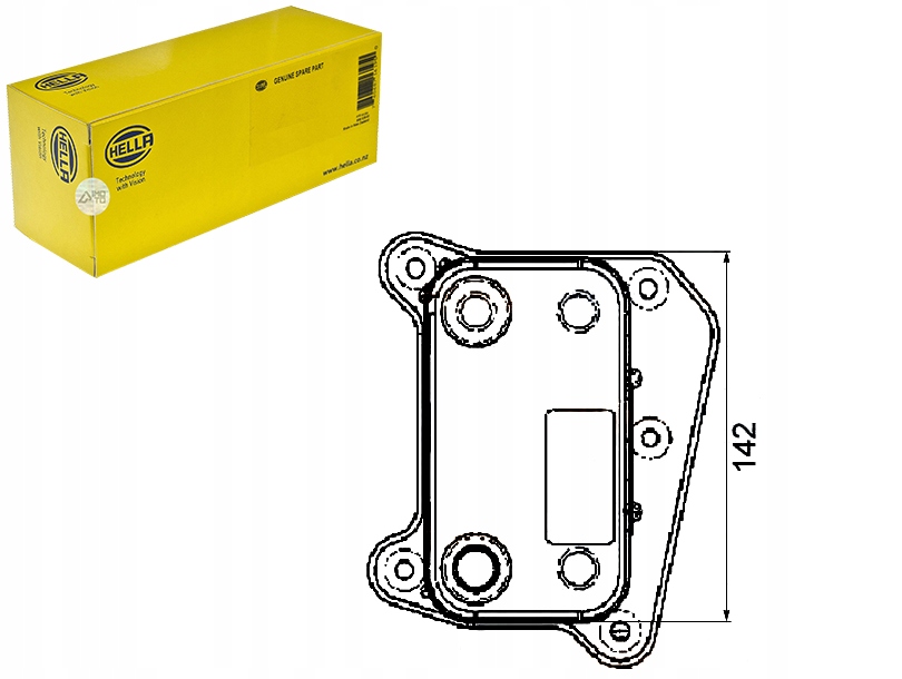 HELLA CHŁODNICA OLEJU MS3318 35474 2303138