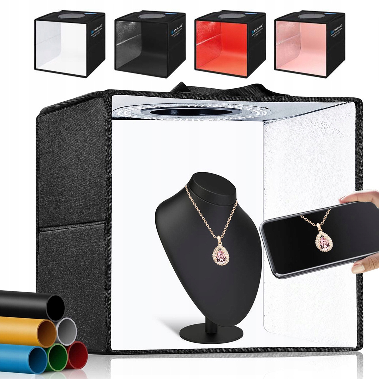 Mini Photo Studio Light Box Vestavěné Led světlo pro 40x40x40 cm