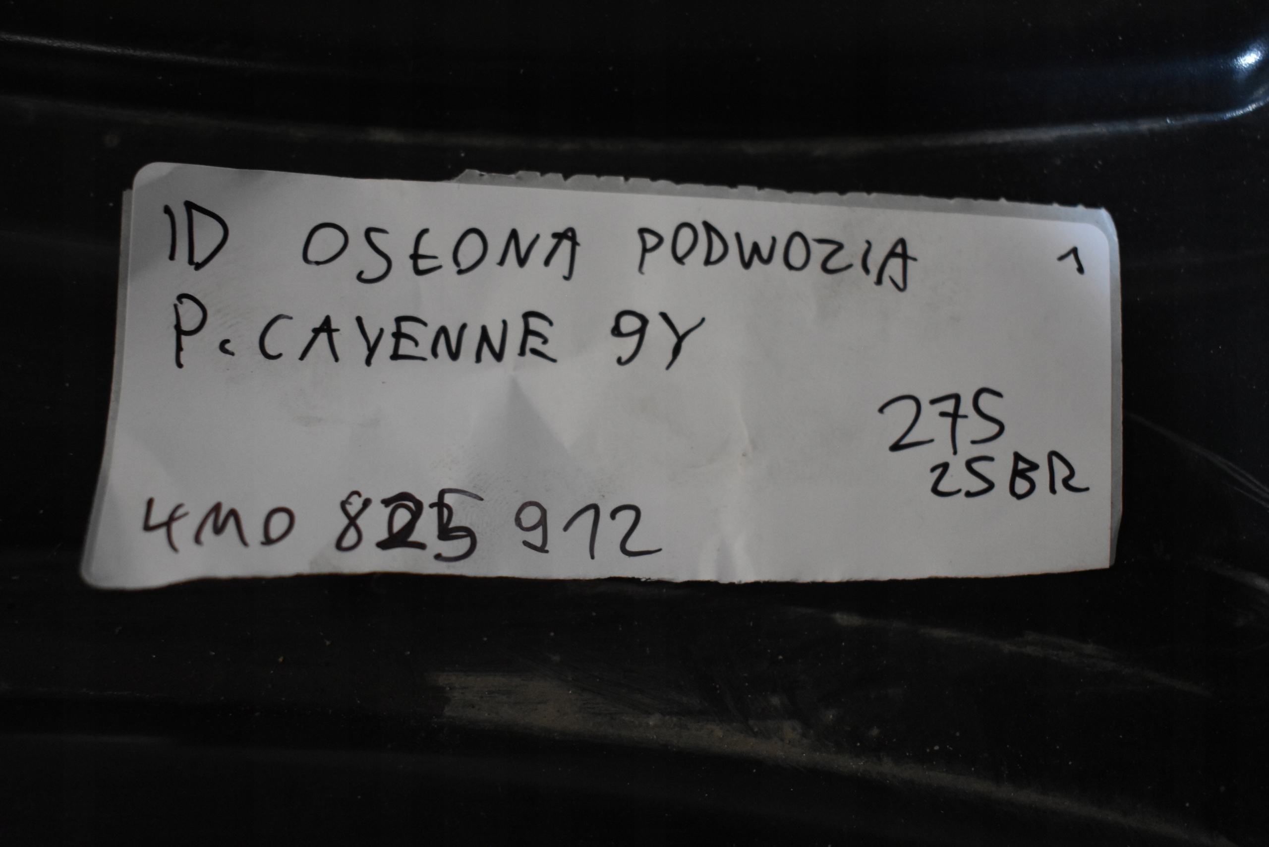 IDEALNA cover chassis front PORSCHE CAYENNE 9Y 1