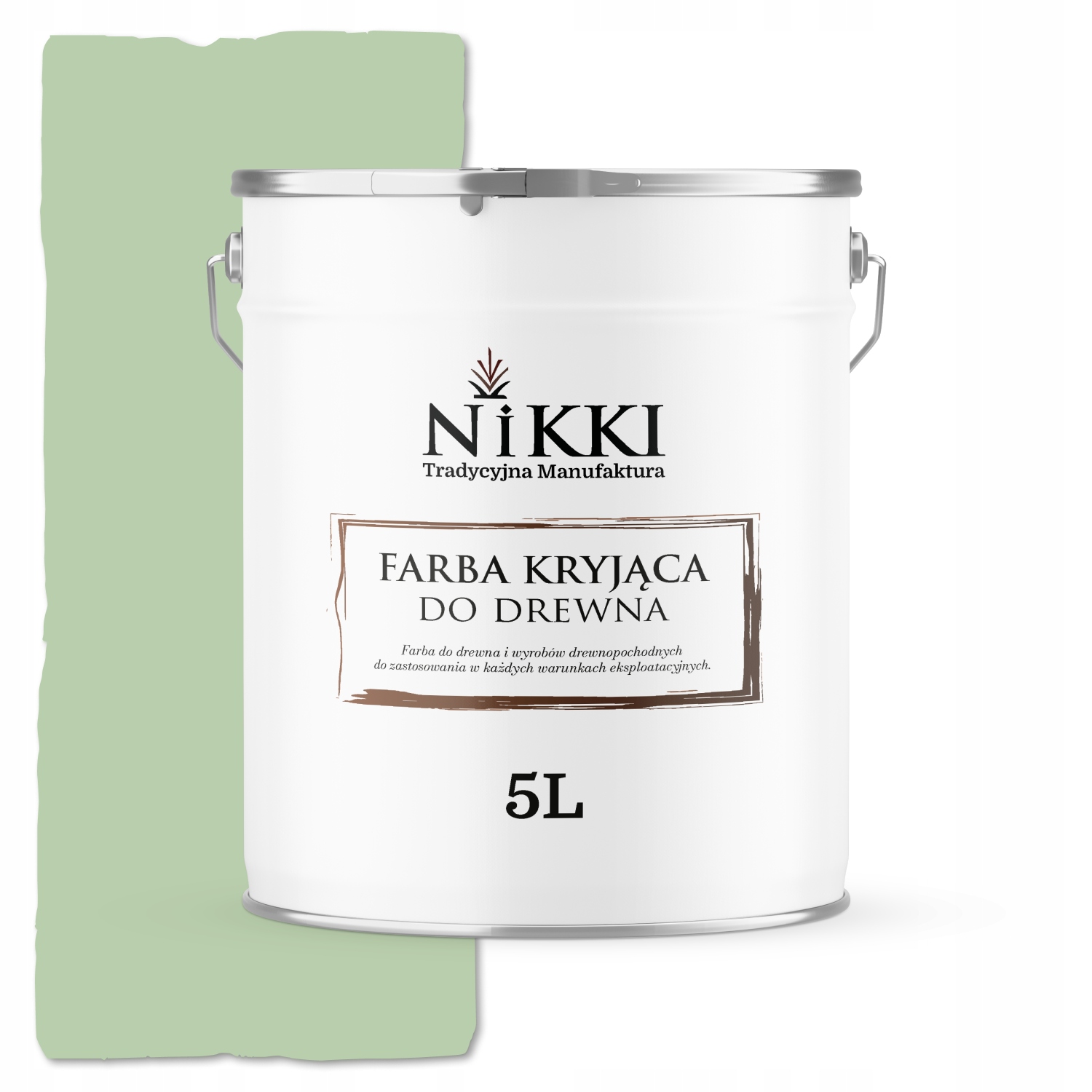 Barva Na Dřevo Kryjící Dveře Renovace Zelená Pastelová RAL6019 Lesk 5L