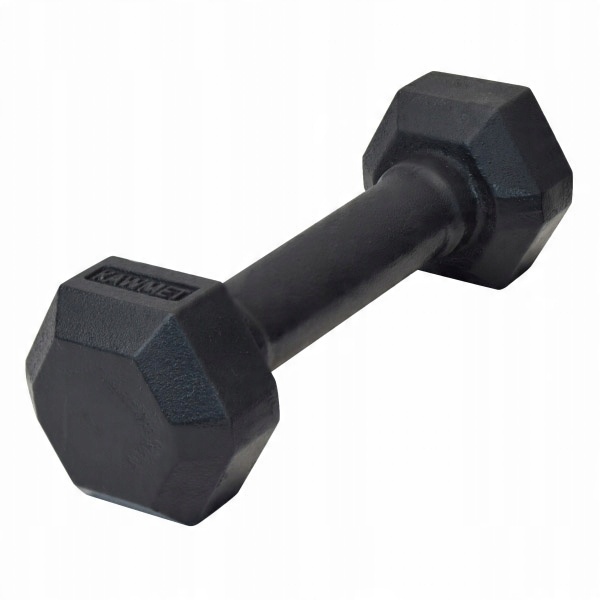 

Hantel żeliwny heksagonalny Kawmet 7,5 Kg
