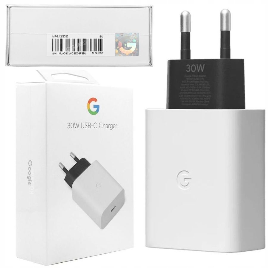 Originální síťová nabíječka Google 30W pro Pixel 6 6 Pro 6A