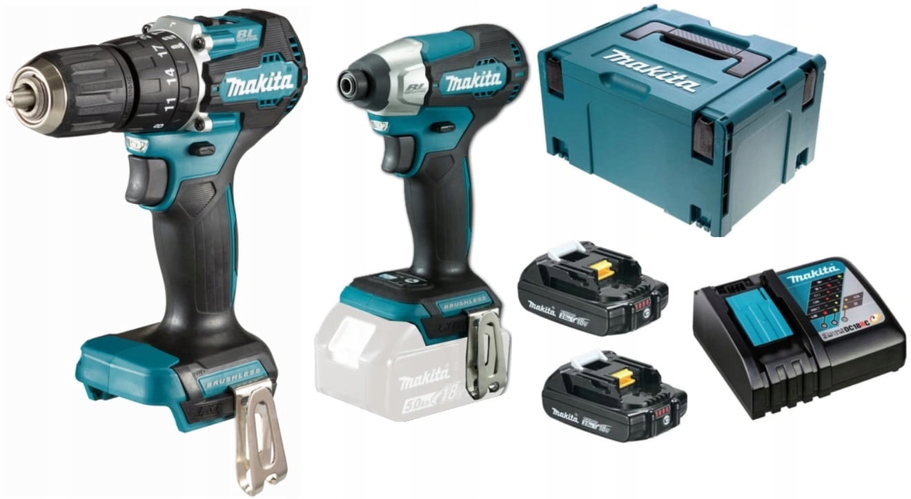 Makita DLX2414AJ Sada Kombo 18V Šroubovák DHP487 Šroubovák DTD157