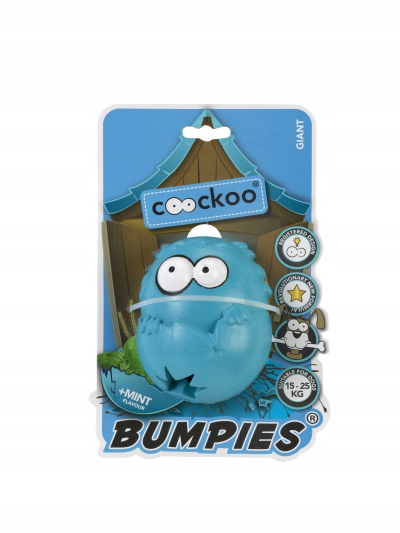 

Coockoo Pies Zabawka Bumpies L (niebieska/mięta)