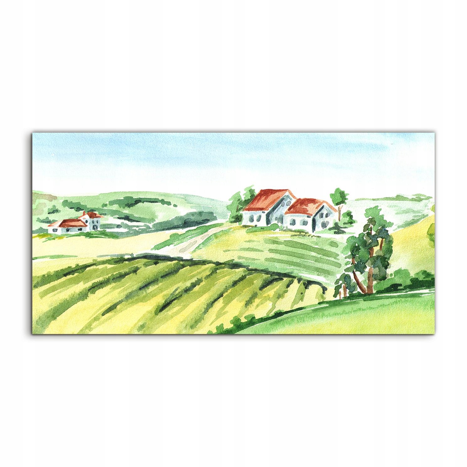 

Obraz akrylowy 100x50 ścienny Farma Wieś Akwarele