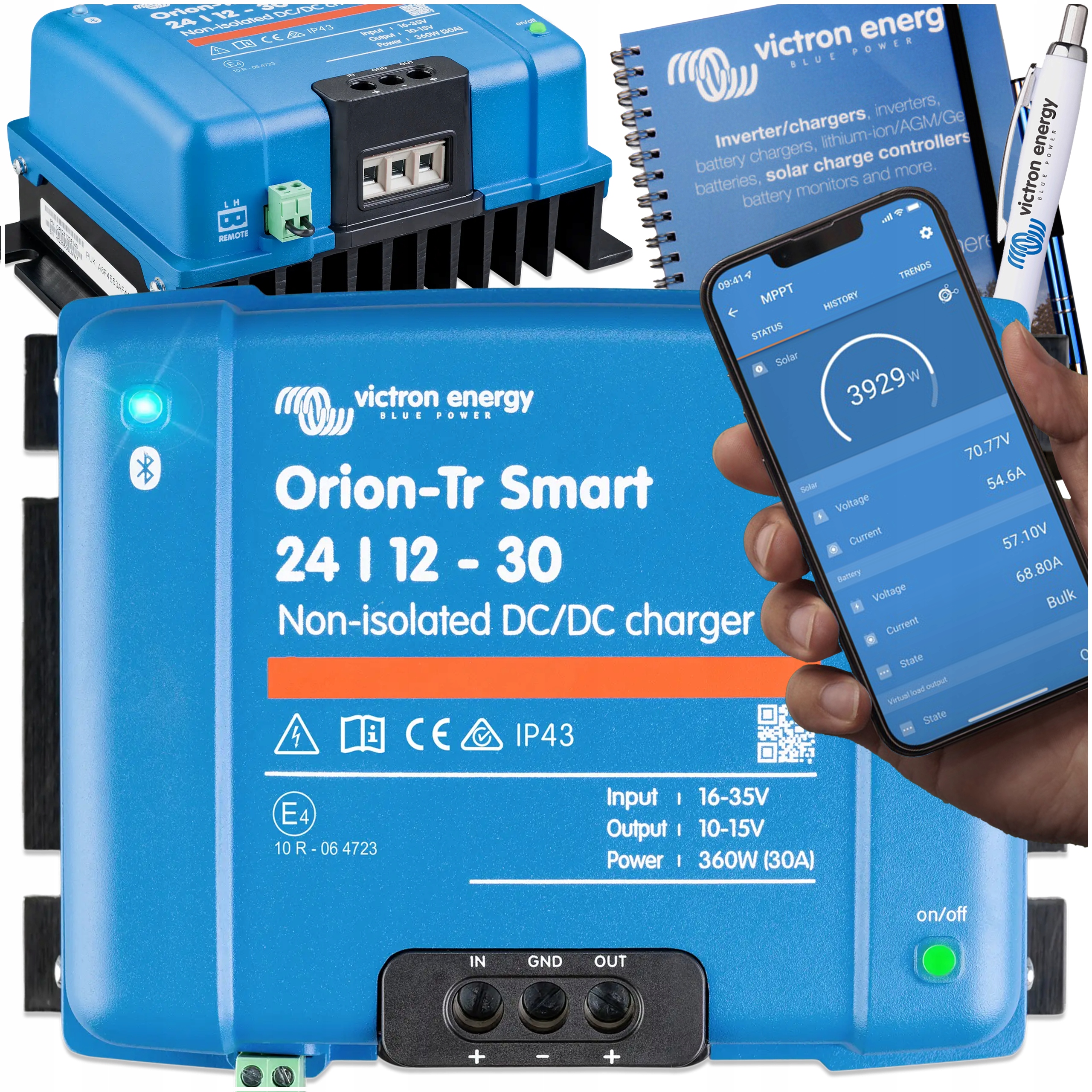 Nieizolowana ładowarka Orion-Tr Smart 24/12 30A Non-instaled DC-DC Victron