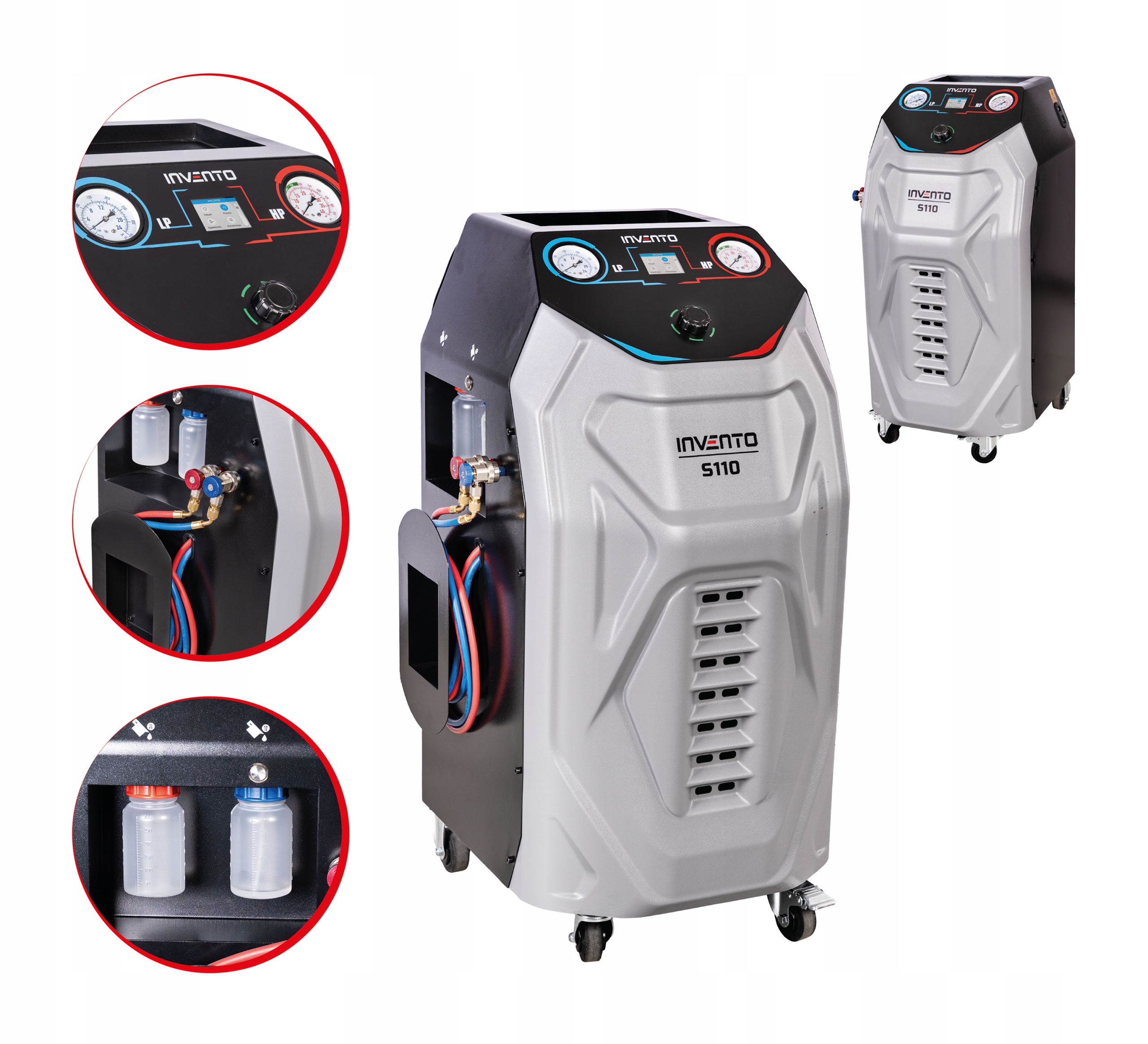Stacja klimatyzacji Invento S110 R134A manualna 10 kg 12 l/min
