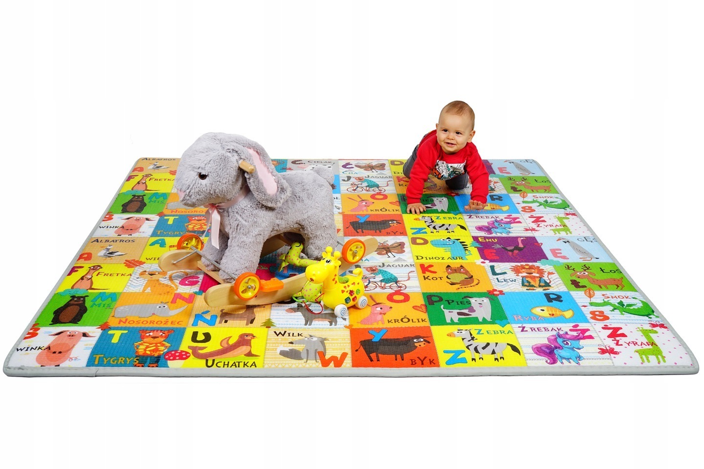 NAJGRUBSZA DWUSTRONNA MATA PIANKOWA POLSKI ALFABET Wysokość produktu 1.5 cm