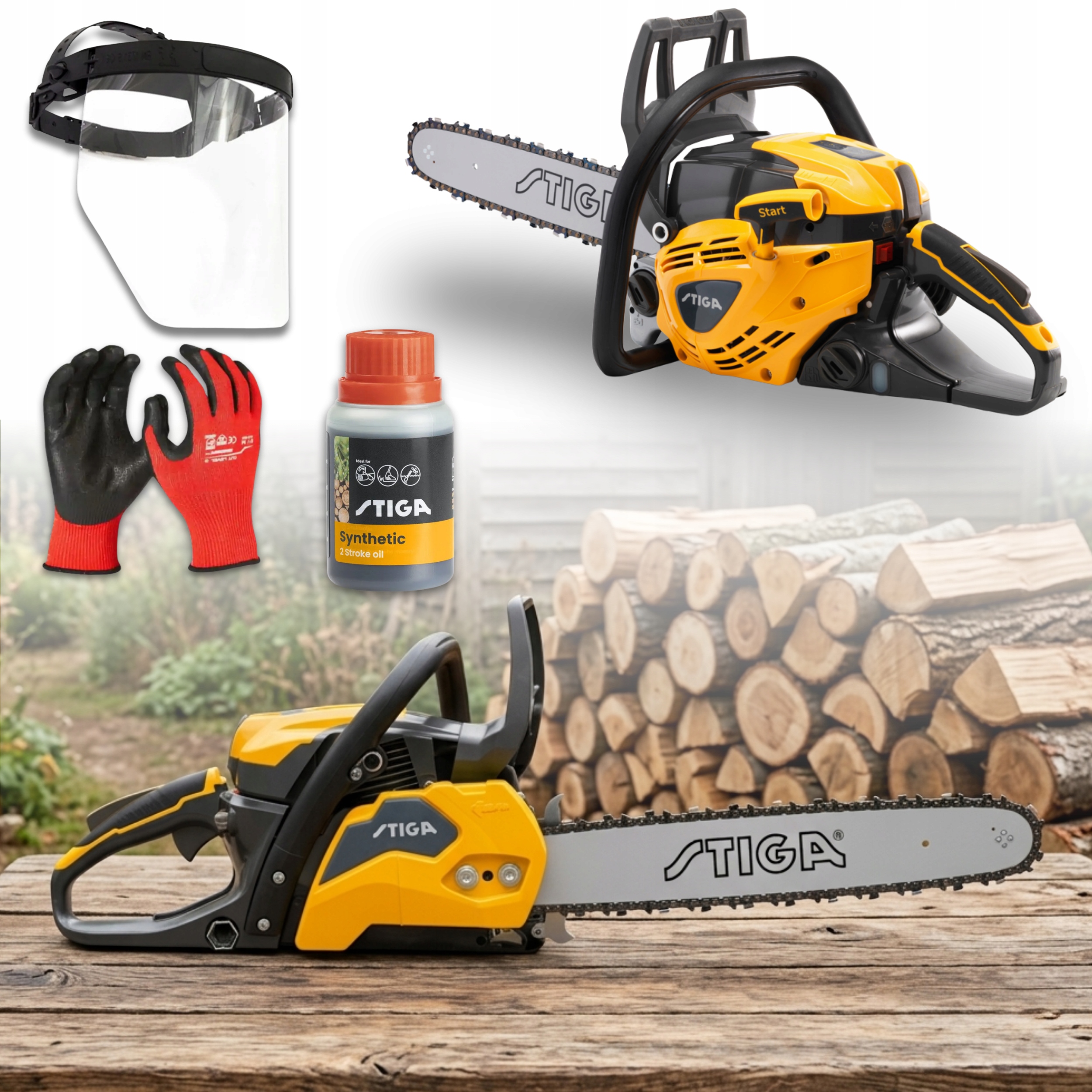 Piła łańcuchowa spalinowa Stiga Cs 545 1900W 40CM olej ochrona twarzy