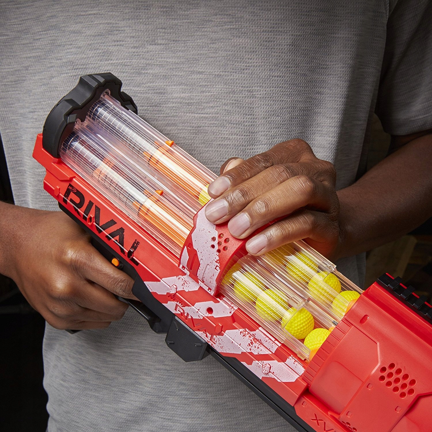 NERF RIVAL PISTOLET NA KULKI ARTEMIS CZERWONY Wiek dziecka 14 lat +