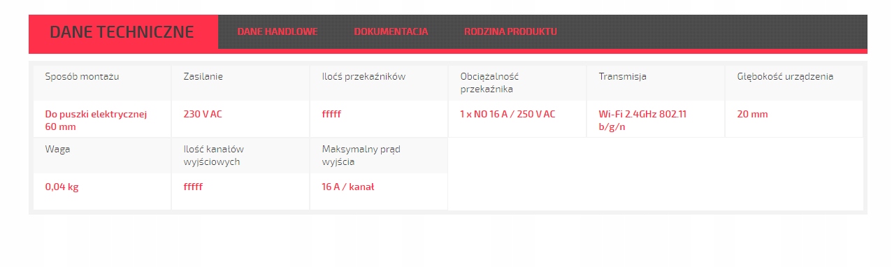 ZAMEL ODBIORNIK WI-FI DOPUSZKOWY ROW-01/16A Seria Supla