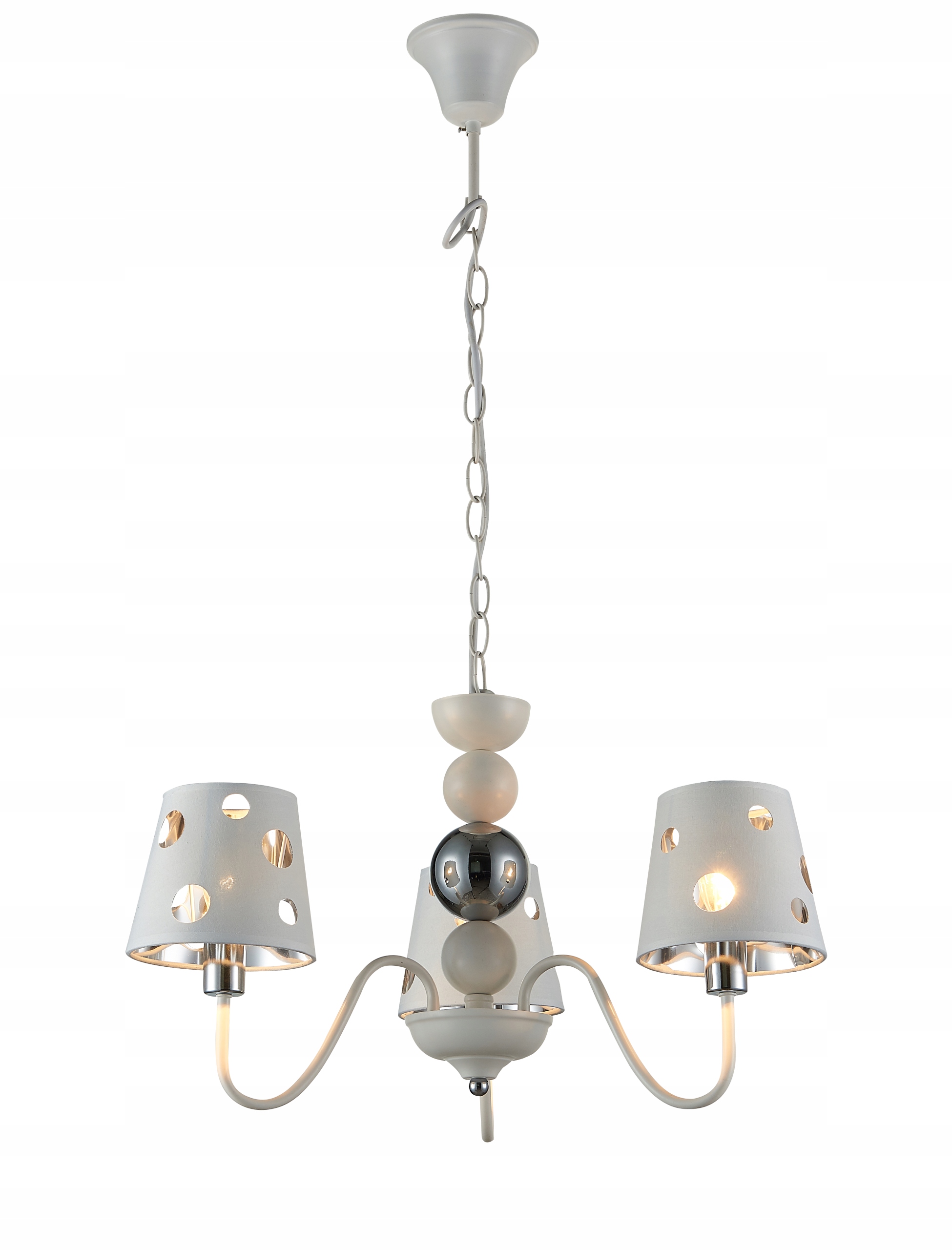 Moderní bílý lustr Batley Ledea 3x60W