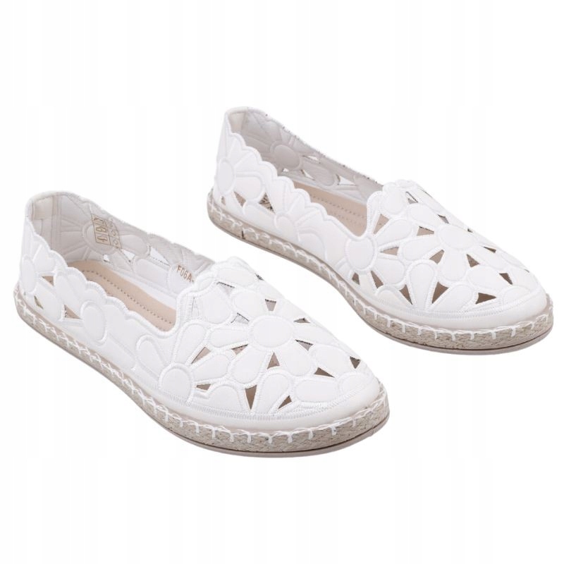 Espadryle damskie nadwymiary białe Duży Rozmiar Marka inna