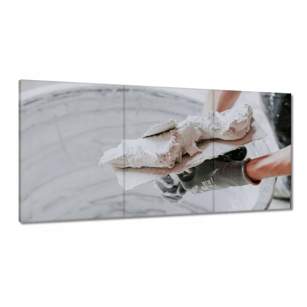 Obrazy 180x90 Nanášanie čerstvej omietky