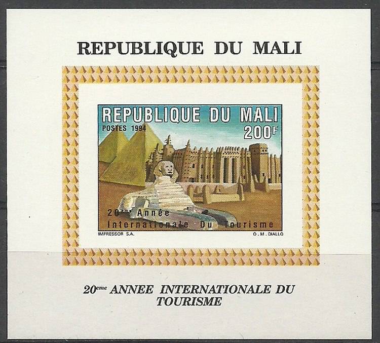Mali 1995 Mi ein bl L68B Czyste **