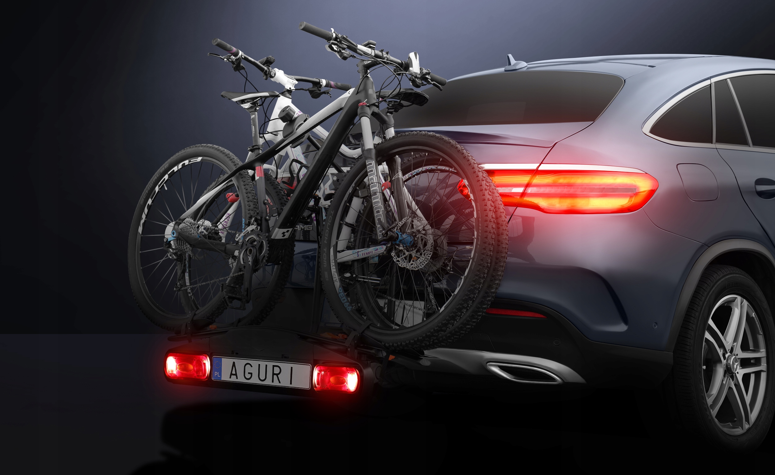 AGURI ACTIVE 2 rowery BAGAZNIK UCHWYT ROWEROWY HAK Bicycle frame diameter 2080 mm