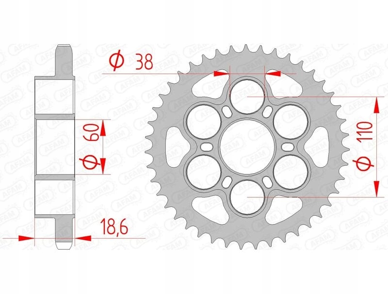 Zadné koleso Afam Steel Standard 50801 525 50801-38
